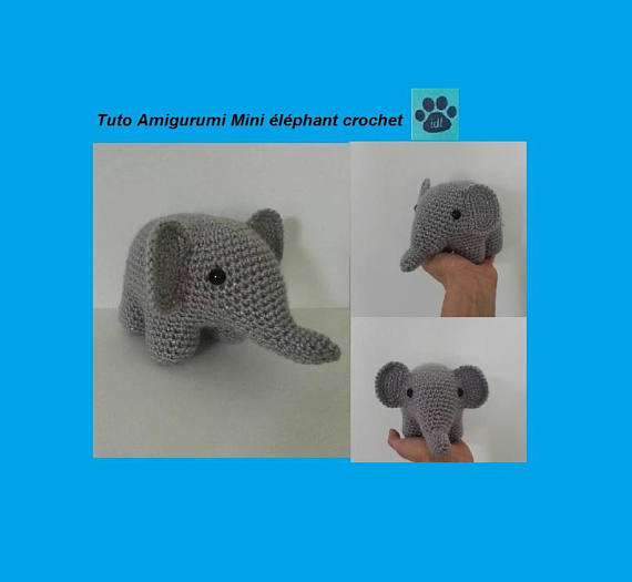 amigurumi elephant crochet,tuto elephant crochet,tuto amigurumi 