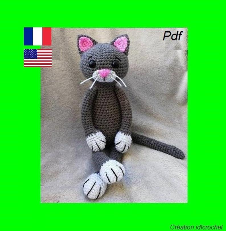 tuto chat crochet,chat crochet,amigurumi chat, tutoriel chat au crochet